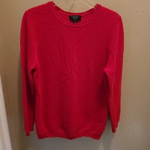 RED CASHMERE CHARTER CLUB SWEATER XL